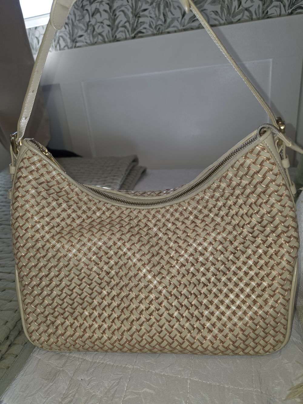 Lauder Pal Woven Cream Shoulder Bag - Stylish Everyday Tote